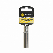 Головка торцевая глубокая 12мм 3/8"DR 6-гранная (держатель) ЭВРИКА 1/120